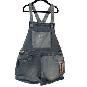 Levi's Girls' Colorblock Relaxed Fit Shortalls - Blue 14 Regular